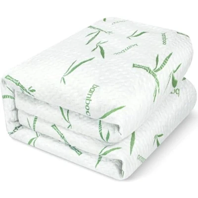 Afbeelding van Utopia Bedding Matrasbeschermer 150 x 200 30 cm Waterdicht, Bamboe Viscose Premium Matrasbeschermhoes, Oeko Tex Gecertificeerde, Ademend, Rondom Elastisch