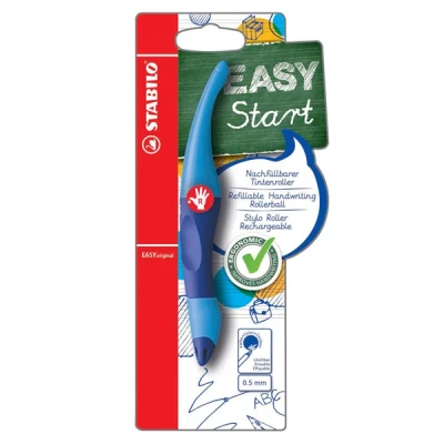 Afbeelding van Rollerpen STABILO Easyoriginal rechtshandig licht/donkerblauw blister à 1 stuk