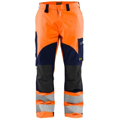Afbeelding van Blaklader Multinorm inherent werkbroek 1588 1513 High Vis Oranje/Marineblauw C50