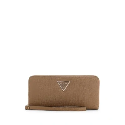 Afbeelding van GUESS Laurel SLG rits portemonnee large dark taupe