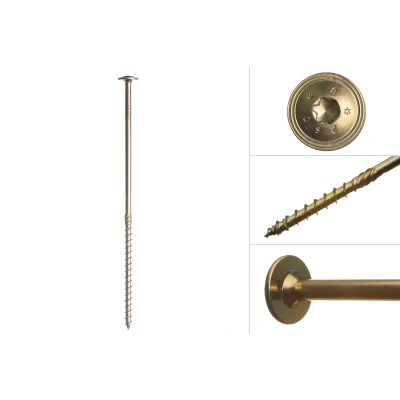 Afbeelding van Tellerkopschroeven Geel Verzinkt 8.0 x 240 mm Torx 40 Per Stuk
