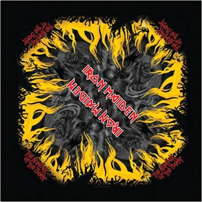 Afbeelding van Iron Maiden The Number Of Beast Bandana Zwart