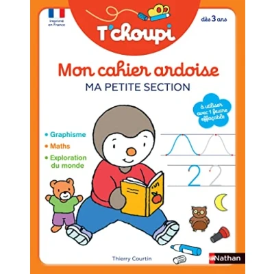 Afbeelding van T&#039;choupi Mon cahier ardoise effaçable Ma petite section dès 3 ans