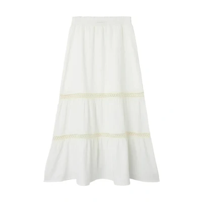 Afbeelding van LMTD Lange Maxirok, Dames, Maat: 146, White alyssum