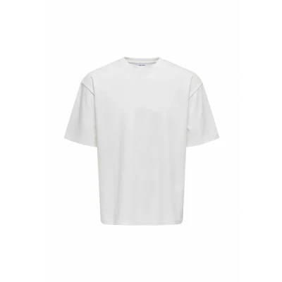 Afbeelding van ONLY &amp; SONS Onscaspian Airflex AUT Ss Tee Noos, wit, XS