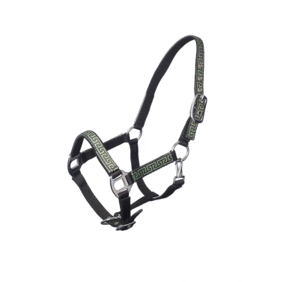 Afbeelding van MHS Halster &quot;Satin&quot; Mini Zwart Lime