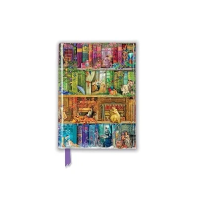 Afbeelding van Aimee Stewart: A Stitch in Time Bookshelf (Foiled Pocket Journal): Unser hochwertiges, liniertes Blankbook mit festem, künstlerisch geprägtem Einband und Magnetverschluss