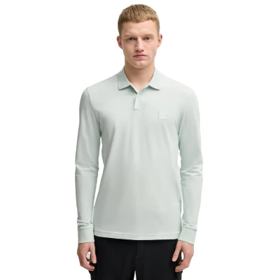 Afbeelding van BOSS Passerby Poloshirt, Heren, Maat: Large, Open blue fourteen