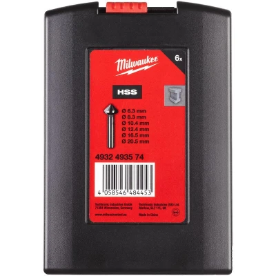Afbeelding van Milwaukee Countersink set HSS 6 pc Verzinkboren (6 delig) 4932493574