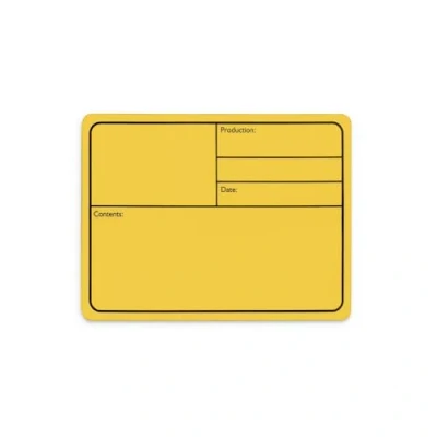 Afbeelding van Infitronic 10 stuks magnetisch tourlabel, labels, flight case, geel, 177 x 127 mm