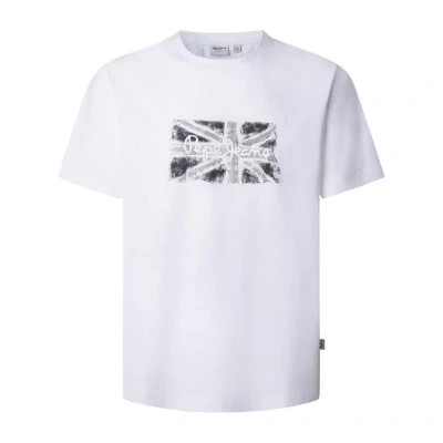 Afbeelding van Pepe Jeans FLAG Tshirt print, Heren, Maat: Small, White