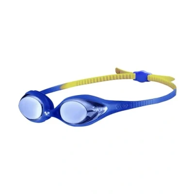 Afbeelding van arena Spider Junior Mirror Zwembril voor kinderen, standaard zwembadbril met anti condens, gespiegelde glazen, uv bescherming, zelfinstellende neusbrug, hypoallergene siliconen afdichtingen