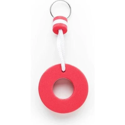 Afbeelding van Drijvende Sleutelhanger Drijver Drijvend Boot Watersport Boei Rood