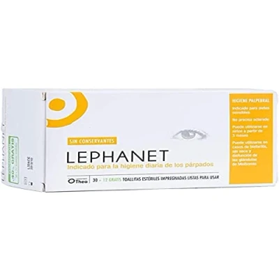 Afbeelding van Lephanet Eyelid And Eyelash Hygiene 30+12 Wipes