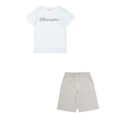 Afbeelding van Champion Graphic CREW NECK WITH Large Print SET Trainingspak voor kinderen, Maat: 114/119, Blue