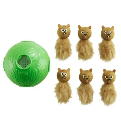 Afbeelding van Outward Hound Nina Ottosson Dog Snuffle N&#039; Treat Bal Groen 16X16X16 CM