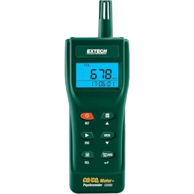 Afbeelding van Extech CO260 CO/CO2 meter voor luchtkwaliteit in de ruimte