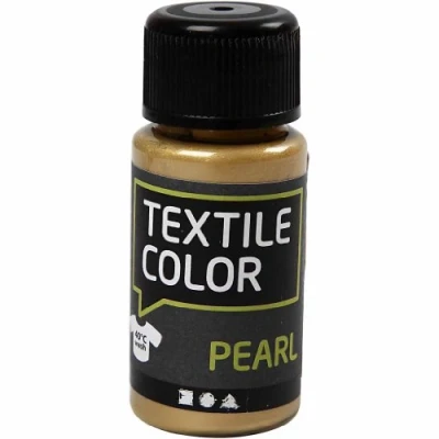 Afbeelding van Creativ Company Textile Color Dekkende Textielverf Goud Parelmoer, 50ml