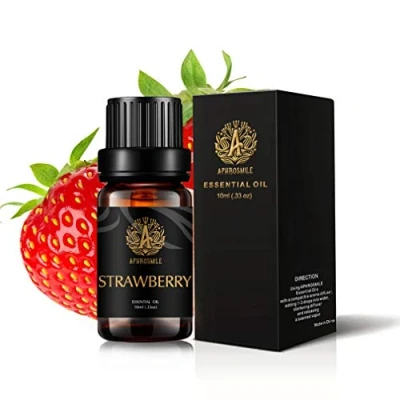 Afbeelding van Aardbei etherische olie, therapeutische kwaliteit geurende 100% pure aromatherapie olie geur voor thuis, massage, diffuser, luchtbevochtiger 0.33oz 10ml