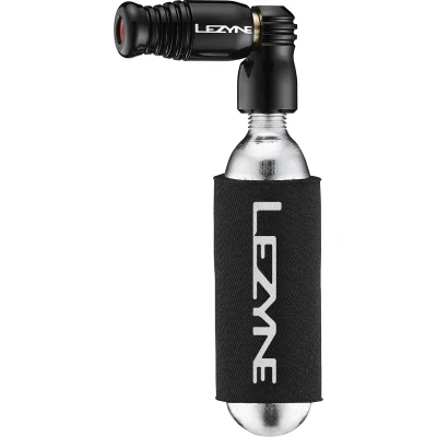 Afbeelding van Lezyne Trigger Speed Drive Co2 16g fietspomp Inclusief Neopreen beschermhoes Presta ventielen Aluminium Zwart