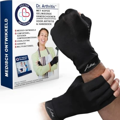 Afbeelding van Medisch Ontwikkelde Artritis Handschoenen/Compressie Handschoenen [paar] + Dokter&#039;s uitleg Vermindering van gewrichtssymptomen, Raynaud Ziekte, Carpaal tunnel &amp; Hand Blessures (XXL)
