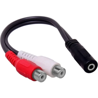 Afbeelding van Tulp (v) 3,5mm Jack stereo audio adapter kabel 0,25 meter