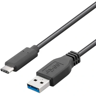 Afbeelding van PremiumCord USB C naar 3.0 verbindingskabel 3m, tot 5 Gbit/s, 3.0/3.1 SuperSpeed datakabel, 3.1 type stekker A stekker, 3x afgeschermd, kleur zwart, lengte 3m