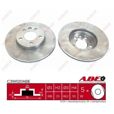 Afbeelding van ABE Remschijven C3W020ABE