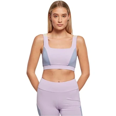 Afbeelding van Urban Classics Bustier, Dames, Maat: XS, Lilac violablue softseagrass