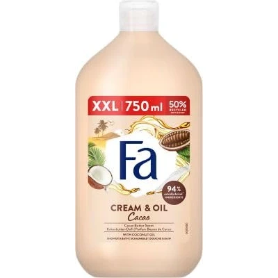 Afbeelding van Fa Cream &amp; Oil Cacao Bad Douchegel Cacaoboter Met Kokosolie 750 ml
