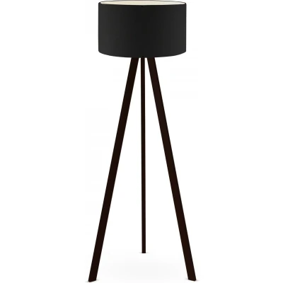 Afbeelding van Verlichting Vloerlamp Zwart PVC Afmetingen 21x38x140cm Stijlvolle Lotus Design