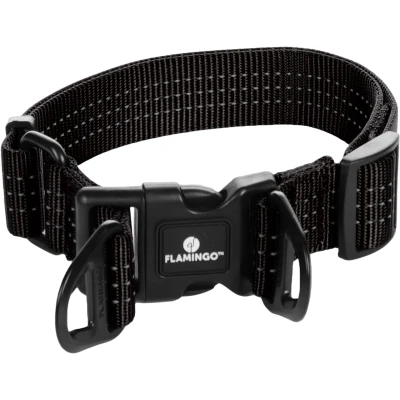 Afbeelding van &quot;Hondenhalsband Zorba: Effectieve Trekontlasting voor Optimaal Comfort&quot; Zwart / L 45 65cm x 32mm 3mm