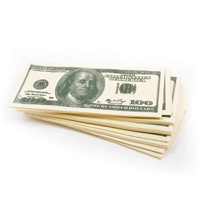 Afbeelding van papieren servetten feestservies 100 Amerikaanse dollar themafeest handdoeken (US dollar)