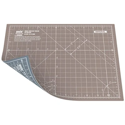 Afbeelding van Ambacht Snijmat Zelfherstellend A4 Dubbelzijdig 5 lagen Quilten, naaien, scrapbooking, stof &amp; Papercraft imperiaal/metrisch 11 inch x 8 / 29 cm 21 Bruin/Grijs