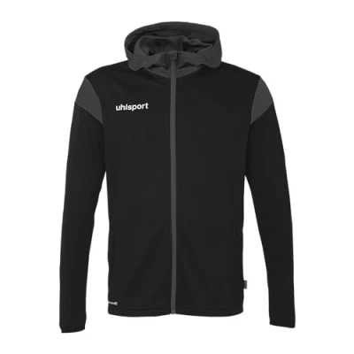 Afbeelding van Uhlsport Squad 27 Jas Met Kap Kinderen Zwart / Antraciet Maat: 128