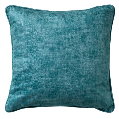 Afbeelding van Dutch Decor SAMMY Sierkussen 45x45 cm slangenprint Nile Blue blauw