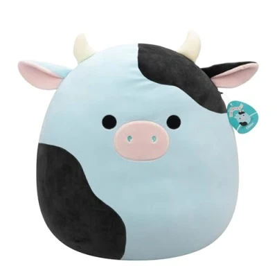 Afbeelding van Squishmallows SQCR06652 Cillian de koe 50 cm, officiële Jazwares pluche, superzacht knuffeldier