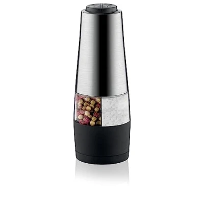 Afbeelding van Tescoma Elektrische peper/zoutmolen, 2 in 1 president, assortiment, 9,1 x 21 cm