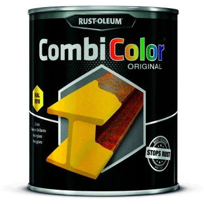 Afbeelding van rust oleum combicolor hoogglans ral 1018 lichtgeel 750 ml