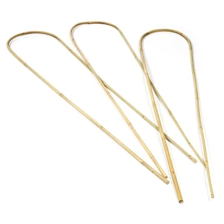 Afbeelding van Bamboestokken Nature 120 centimeter 3 stuks (Ø 12/14 mm, Gebogen)