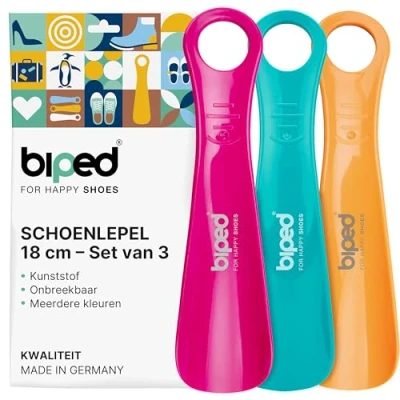 Afbeelding van biped set van 3 schoenlepels kunststof 18 cm schoenlepel Duitse productie z1570(dragonfruit)
