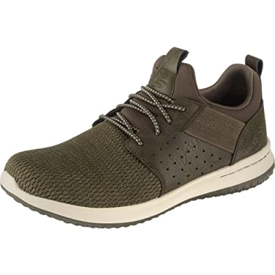 Afbeelding van Skechers Delson Camben heren sneakers Groen Maat: 42