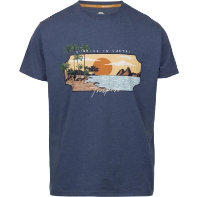 Afbeelding van Trespass T Shirt Pendla Casual Printed Tshirt Indigo Tone Marl L