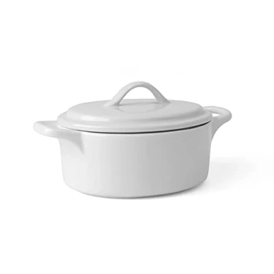 Afbeelding van Holst Porzellan 8 202 Ovenschotel met deksel 650 ml, wit, 15,5 x 13,5 9,5 cm