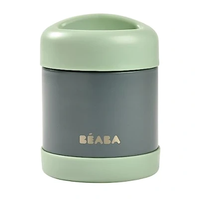 Afbeelding van BEABA® Roestvrijstalen bewaarbakje (mineraalgrijs/saliegroen)
