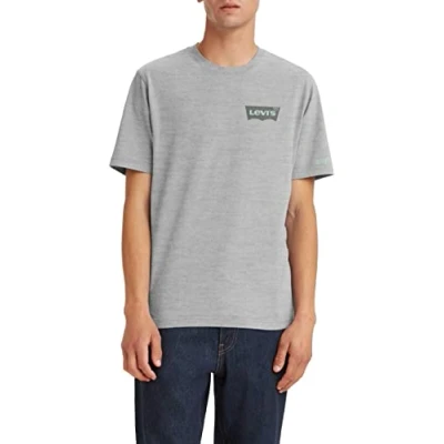 Afbeelding van Levi&#039;s Tshirt print, Heren, Maat: Medium, Mottled grey