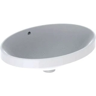 Afbeelding van Geberit VariForm inbouwwastafel ovaal wit KeraTect (55 x 40 cm) zonder