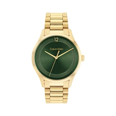Afbeelding van Calvin Klein Horloge, Maat: One Size, Gold/ green