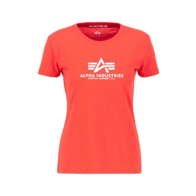 Afbeelding van Alpha Industries NEW Tshirt print, Dames, Maat: Small, Radiant red