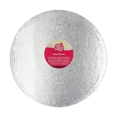 Afbeelding van FunCakes Cake Drum Taartplateau Rond Zilver Ø33 cm